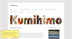 Desktop Screenshot of kumihimo.com
