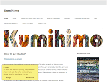 Tablet Screenshot of kumihimo.com
